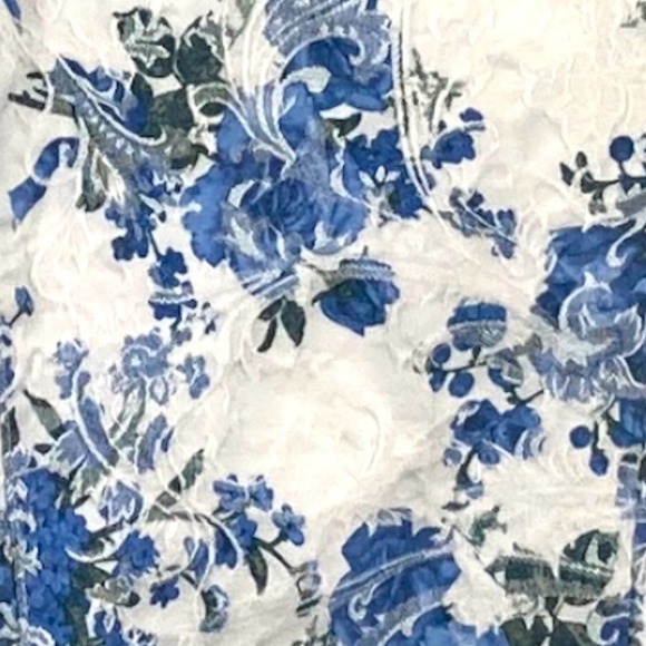 Charter Club Blue Floral Bristol Skinny Ankle Jeans - Picture 6 of 9